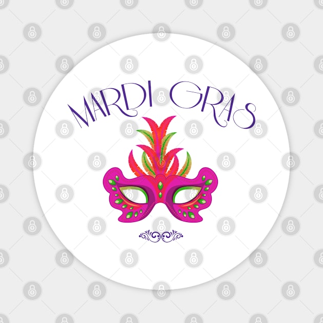 Mardi Gras Magnet by SublimeDesign